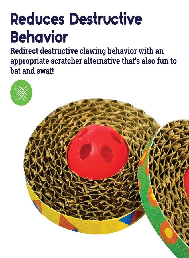Petstages: - Spin & Scratch Catnip Toss and Bat Cat Toy | Great for Interactive & Solo Play | Satisfies Your Kitty's Natural Urges to Scratch | Redirects Destructive Clawing Behavior - (Pack of 3) - Image 4